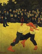 Paul Serusier Breton Wrestling oil